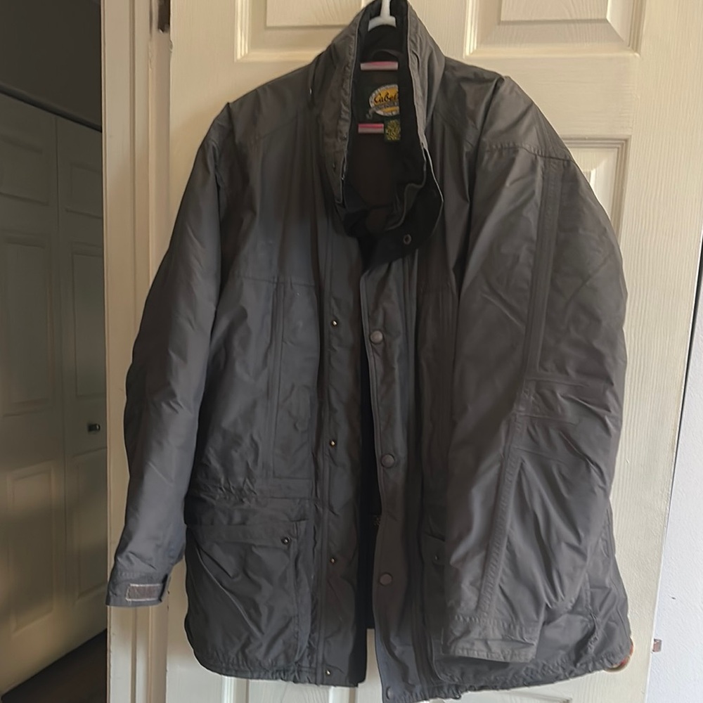 Cabela's Gray Ski Jacket with Insulated High Collar